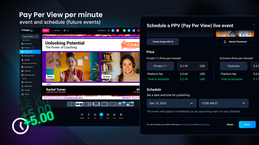 Schedule pay-per-view events