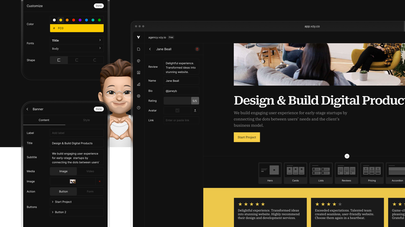 Mobile-friendly website builder