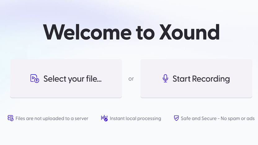 File selection or recording